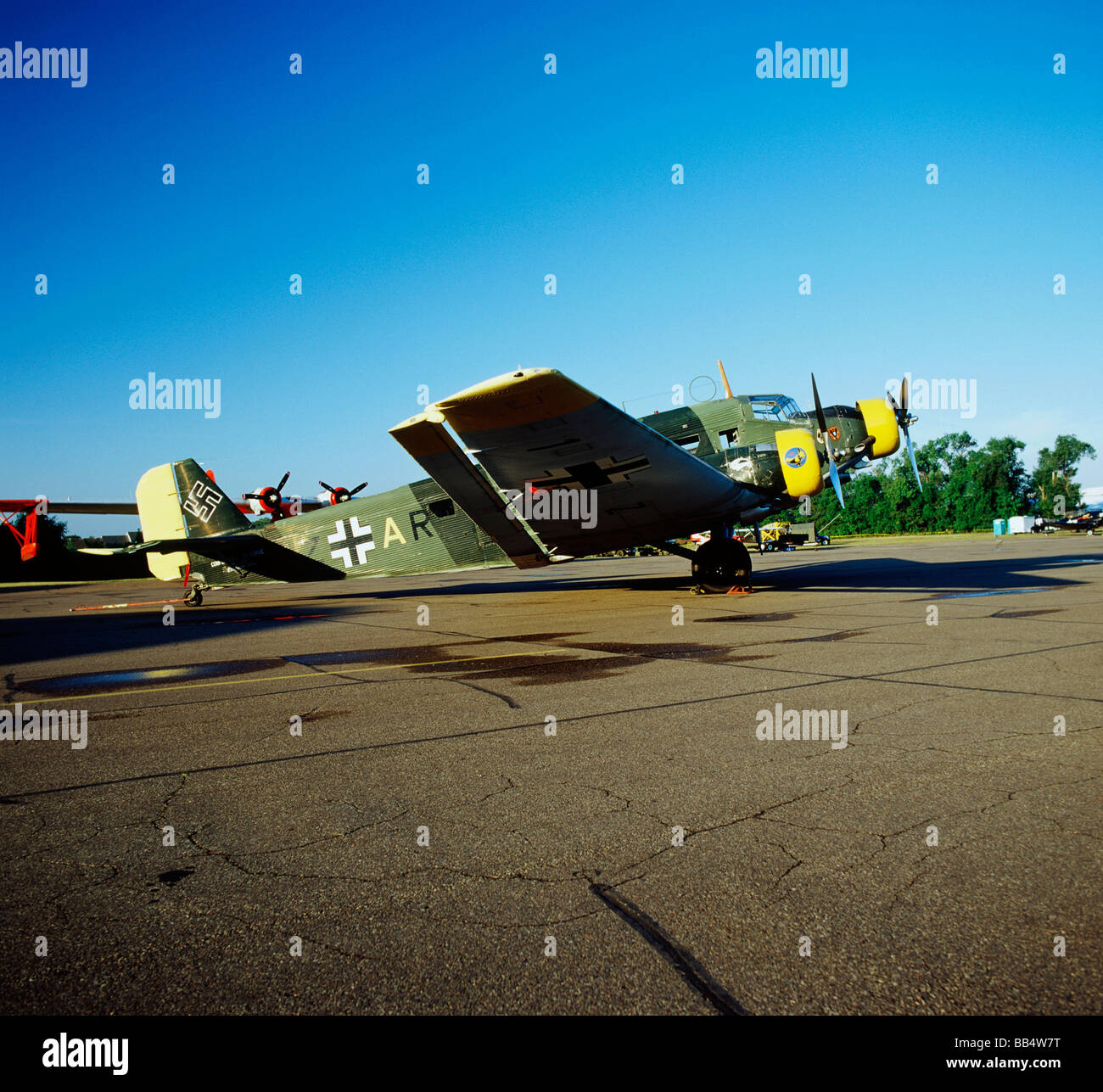 Junkers Ju-52 Trimotor al Fleming campo CAF Air Show in San Paolo,Minnesota Foto Stock