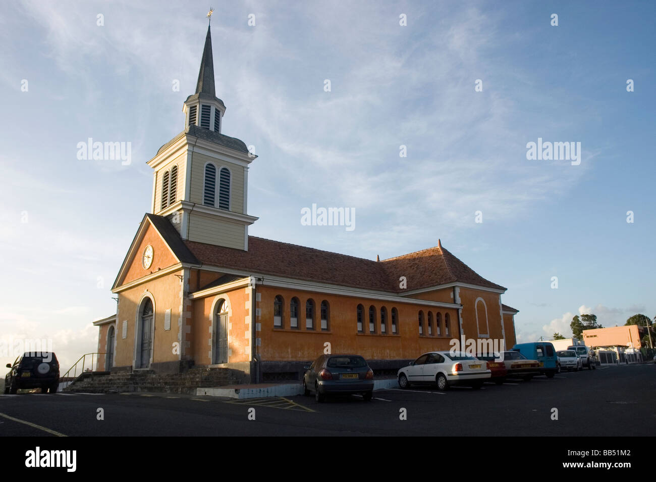 La chiesa in trois îlets, Martinica, West-Indies francese Foto Stock