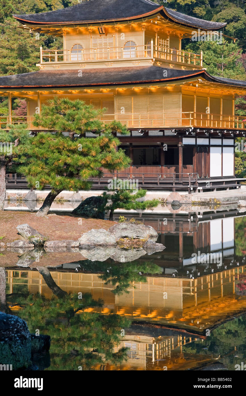 Kyoto Kinkaku ji, la regione di Kansai, Kyoto, Honshu, Giappone, Asia Foto Stock