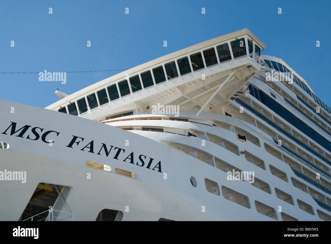 La MSC Fantasia nave da crociera MSC Crociere Foto Stock