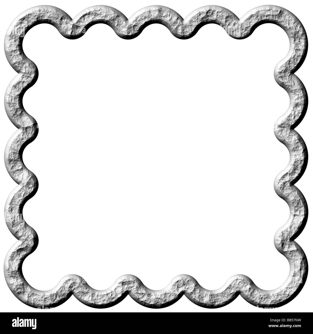 3d astratta cornice di pietra Foto Stock