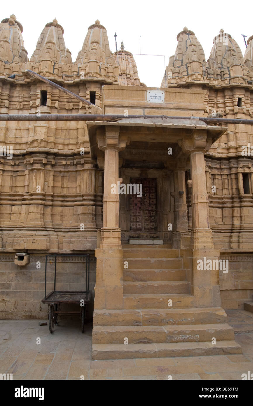 India Rajasthan Jaisalmer tempio Jain in Jaisalmer fort Foto Stock