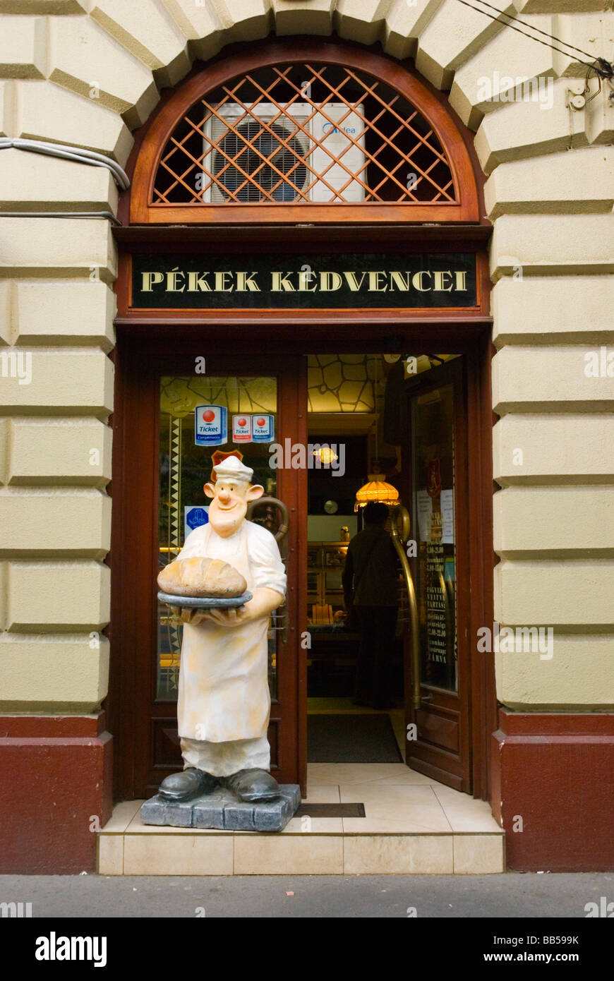 Bakery Shop esterno Budapest Ungheria Europa Foto Stock