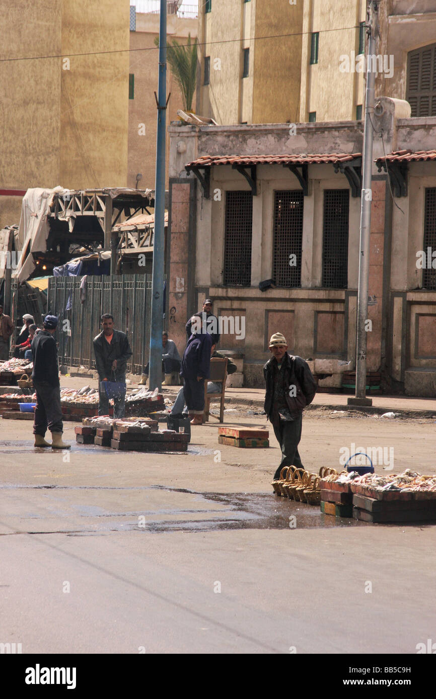 Streetscene ad Alessandria, Egitto Foto Stock