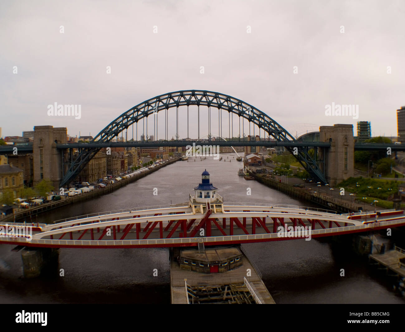 I ponti di Newcastle Foto Stock