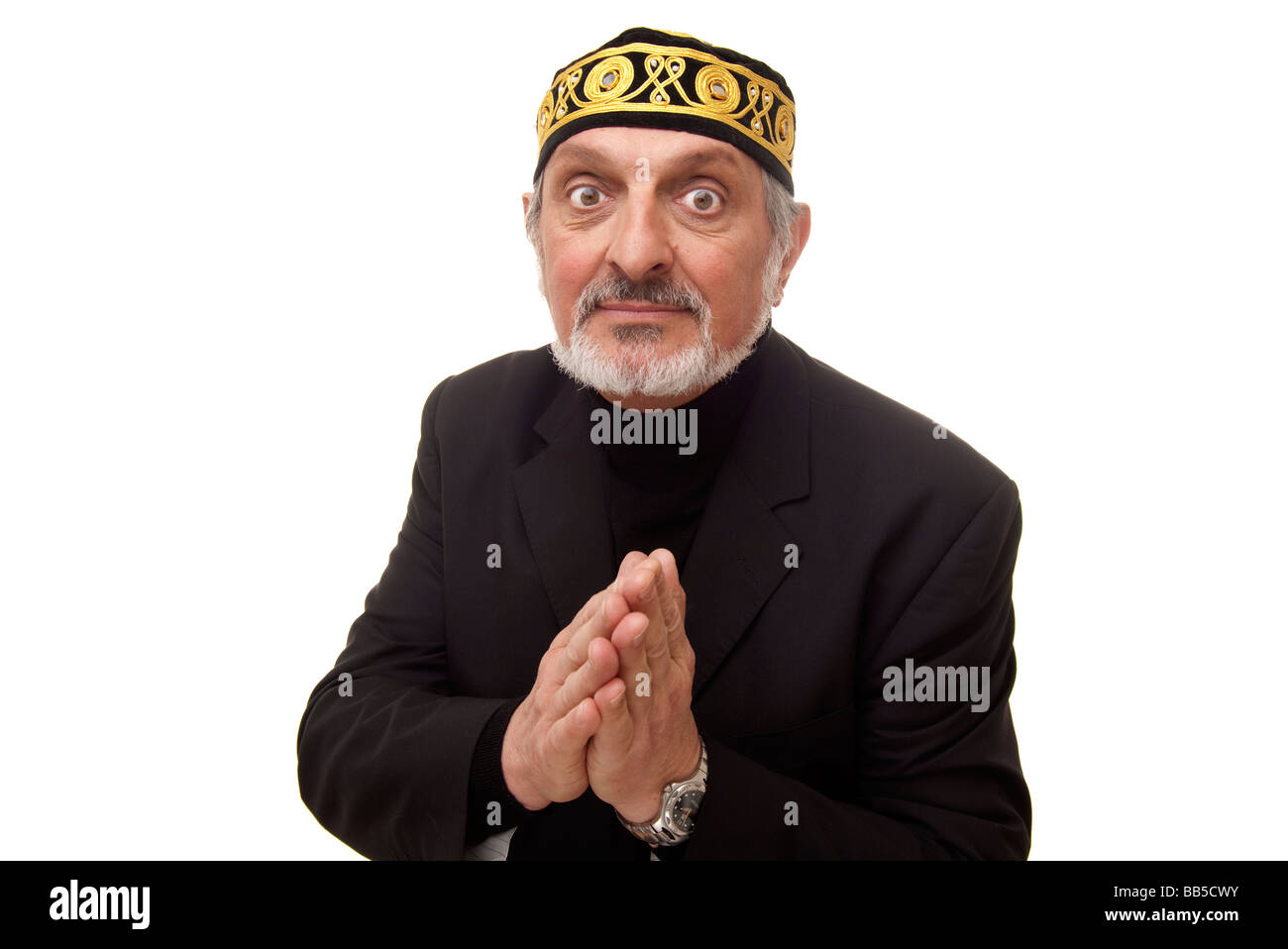 Medio Oriente uomo che prega Foto Stock