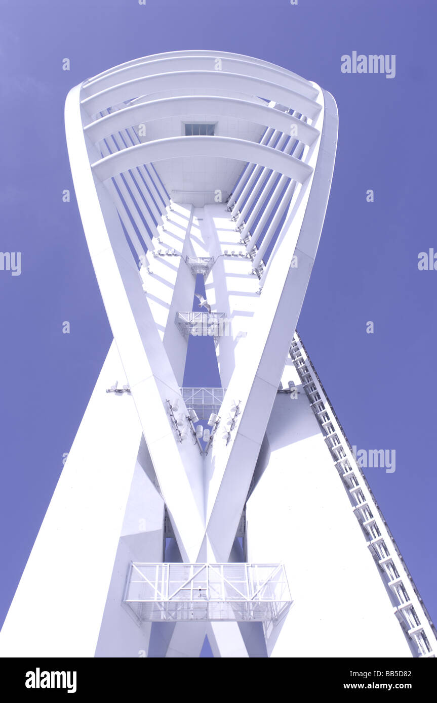 Viste di Spinnaker Tower Foto Stock