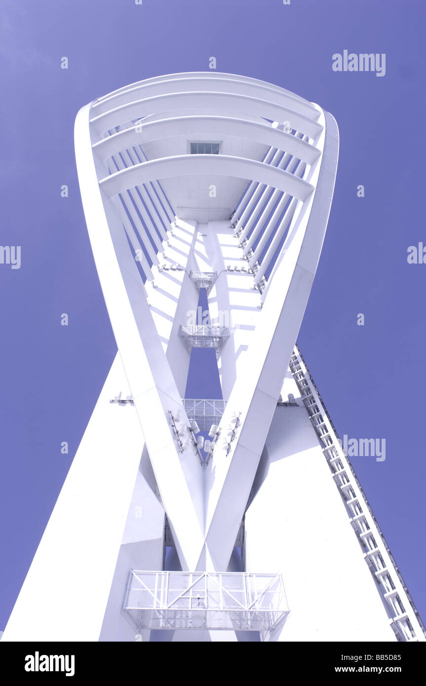 Viste di Spinnaker Tower Foto Stock