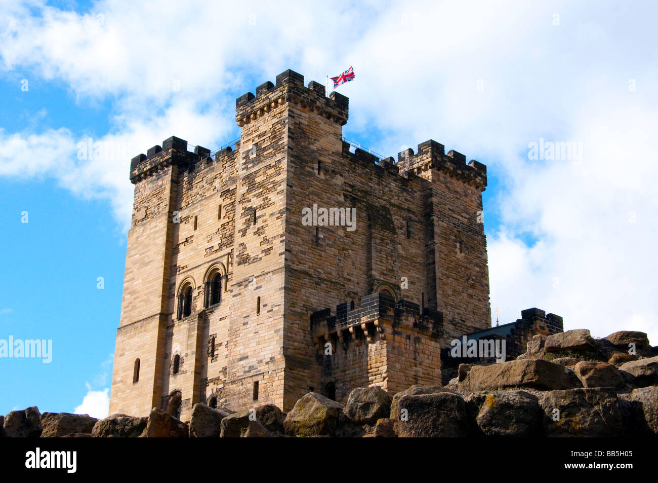 Mantenere il castello di Newcastle upon Tyne Foto Stock