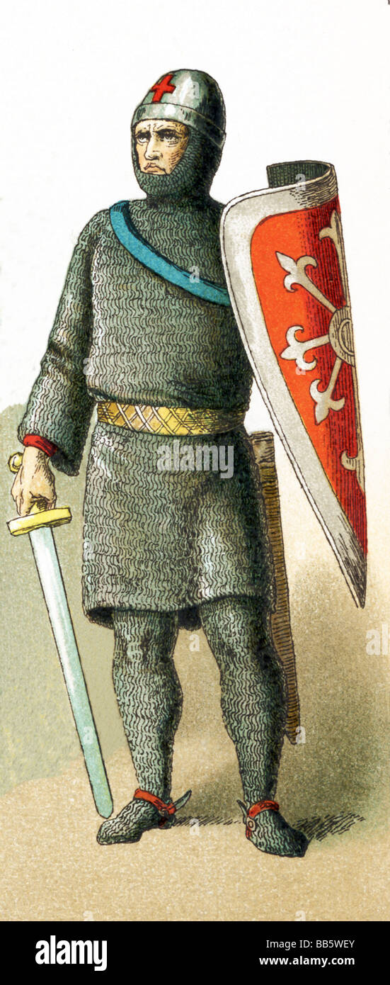 Il Cavaliere francese della Prima Crociata Foto Stock
