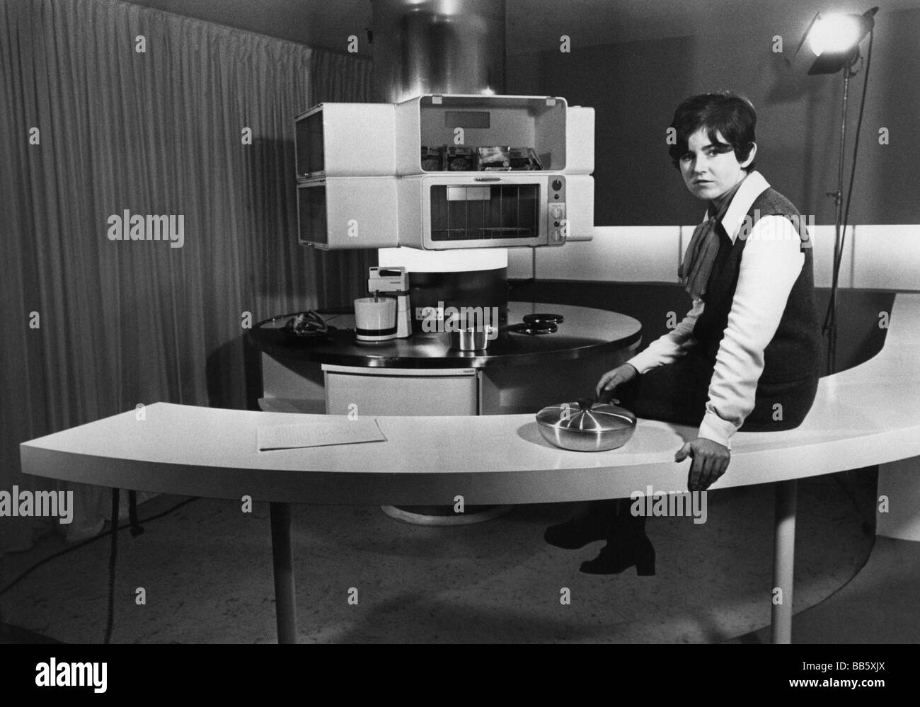 Casa, cucina e utensili da cucina, cucina futuristica, Design Center Haymarket, Londra, 1968, Foto Stock