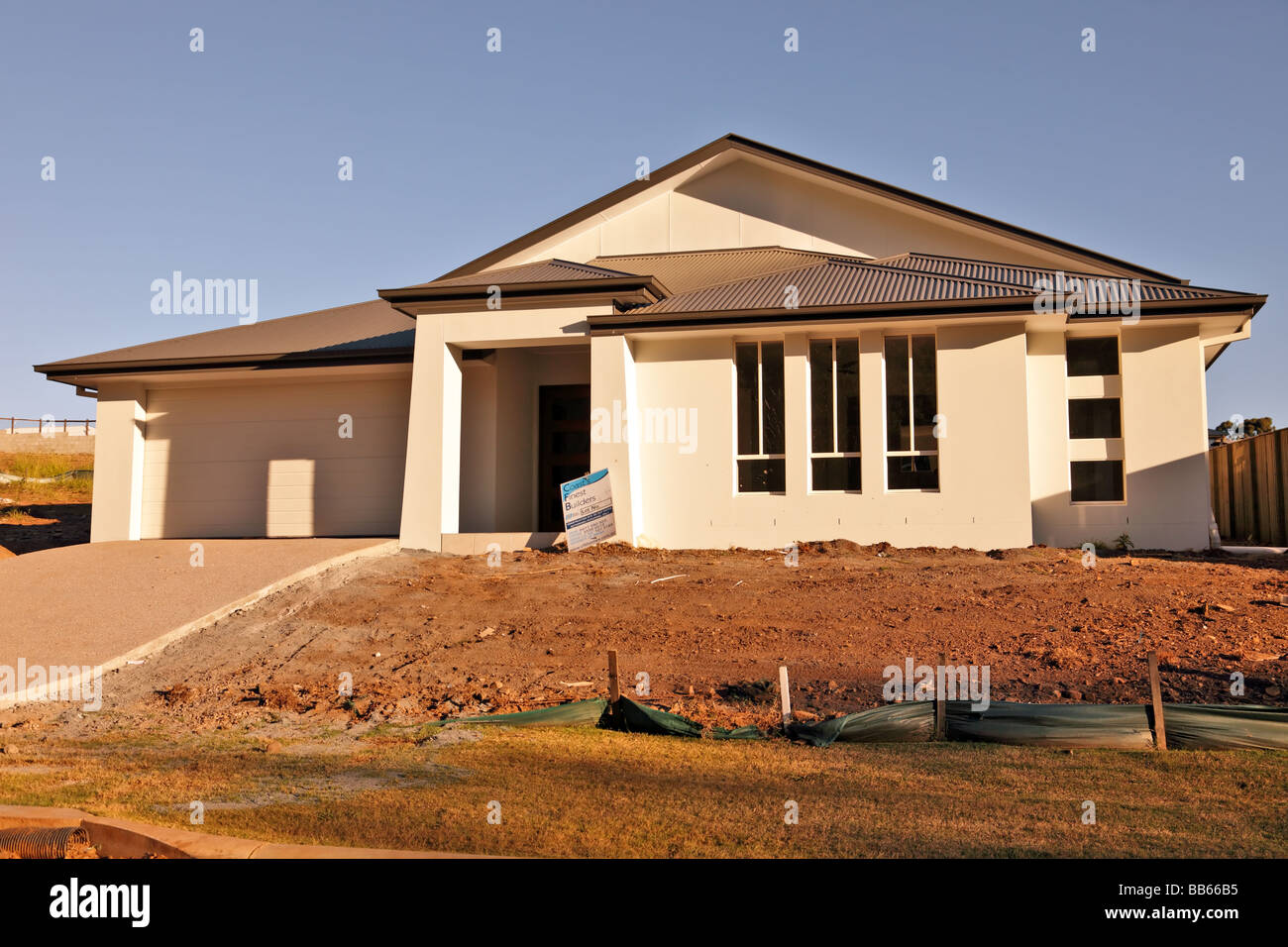 Costruzione di abitazioni civili nel Queensland Australia Foto Stock