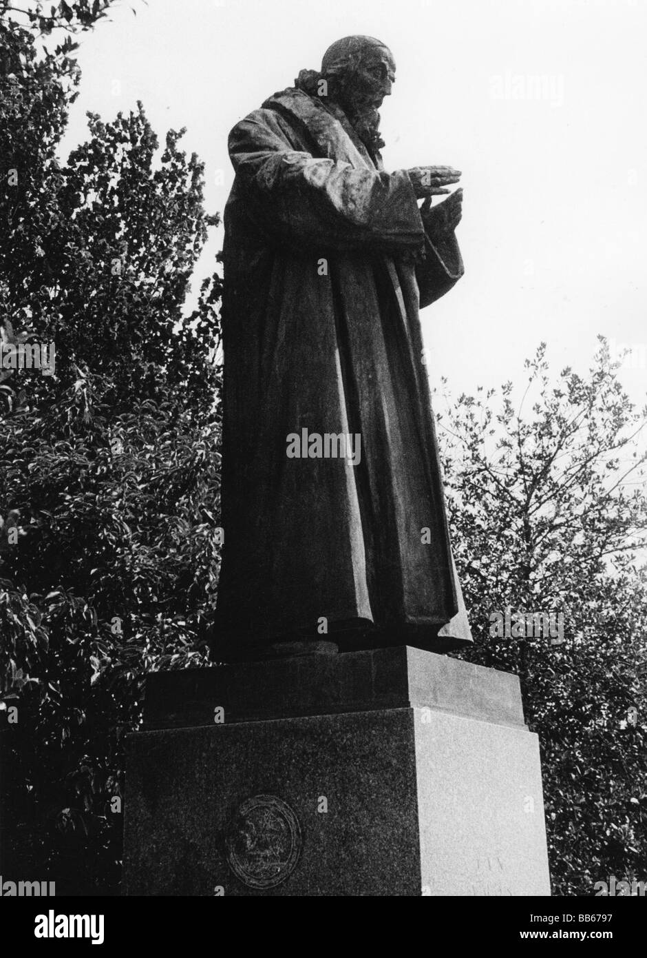 Comenius, Johann Amos, 28.3.1592 - 15.11.1670, scienziato ceco (teologo e educatore), monumento, Foto Stock