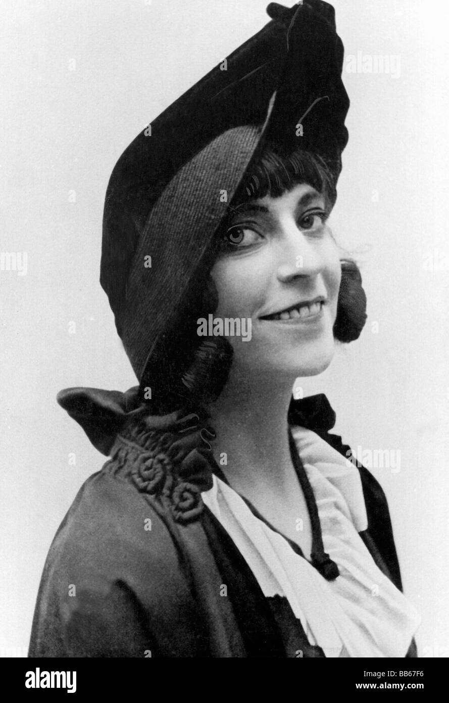 Nielsen, asta, 11.9.1881 - 24.5.1972, attrice danese, ritratto, circa 1910, Foto Stock