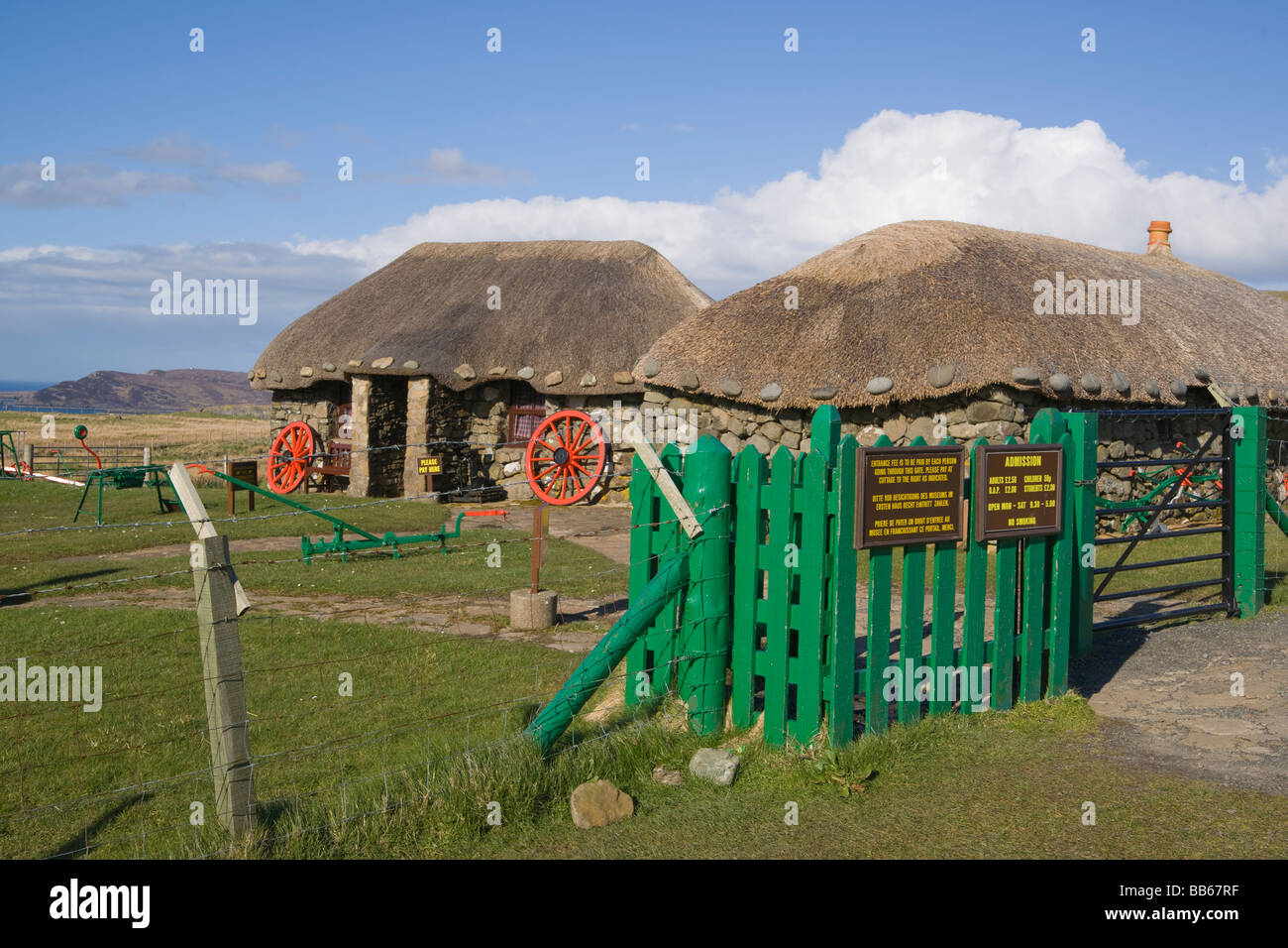 Museo della vita isolana Hungladder Trotternish Skye regione delle Highlands Scozzesi Aprile 2009 Foto Stock