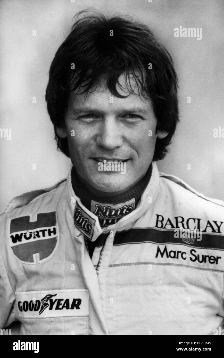 Surer, Marc * 18.9.1951, atleta svizzero, automobilista, ritratto, 1986, Foto Stock