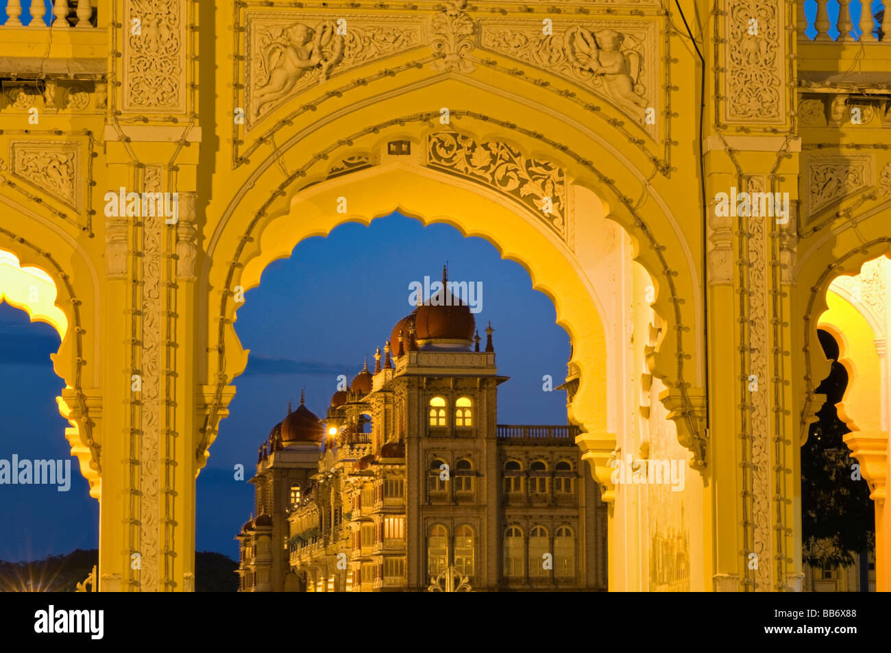 Palazzo di Città Mysore Karnataka India Foto Stock