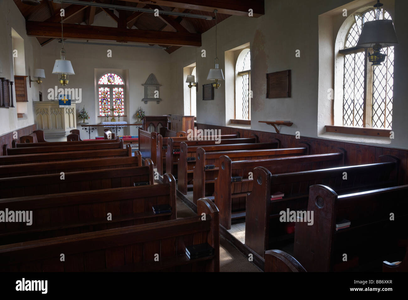 St Stephen's Chiesa (foresta cappella), la foresta a Macclesfield, Cheshire. Foto Stock