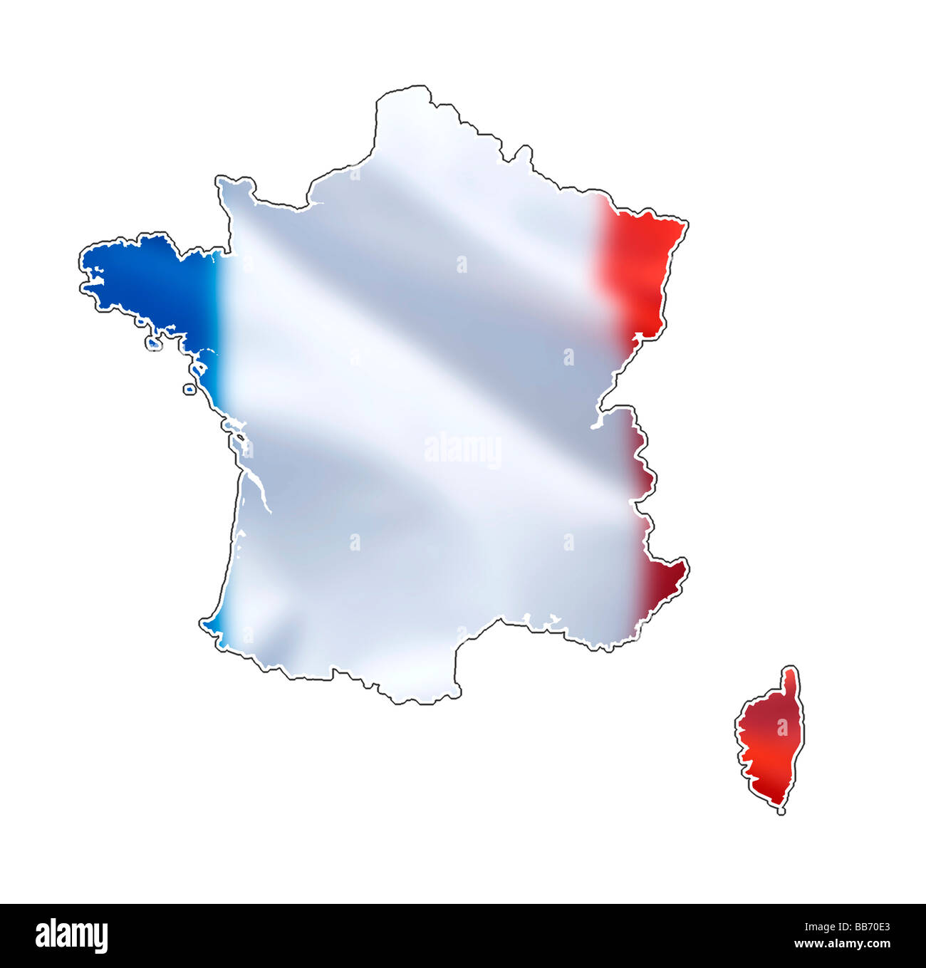 mappa paese Foto Stock