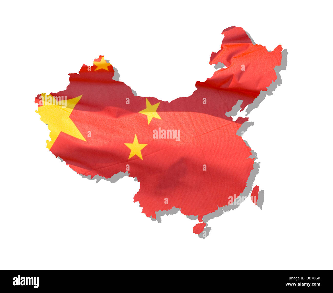 Mappa di Cina Foto Stock