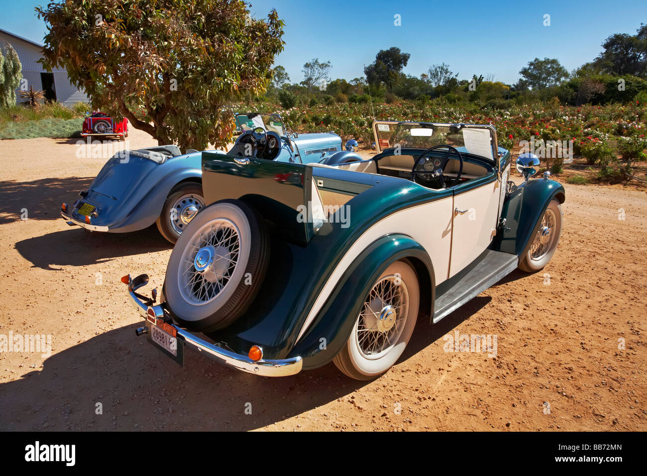 Il cantante storico di automobili in un fine settimana si incontrano a Renmark nel Riverland, Sud Australia Foto Stock