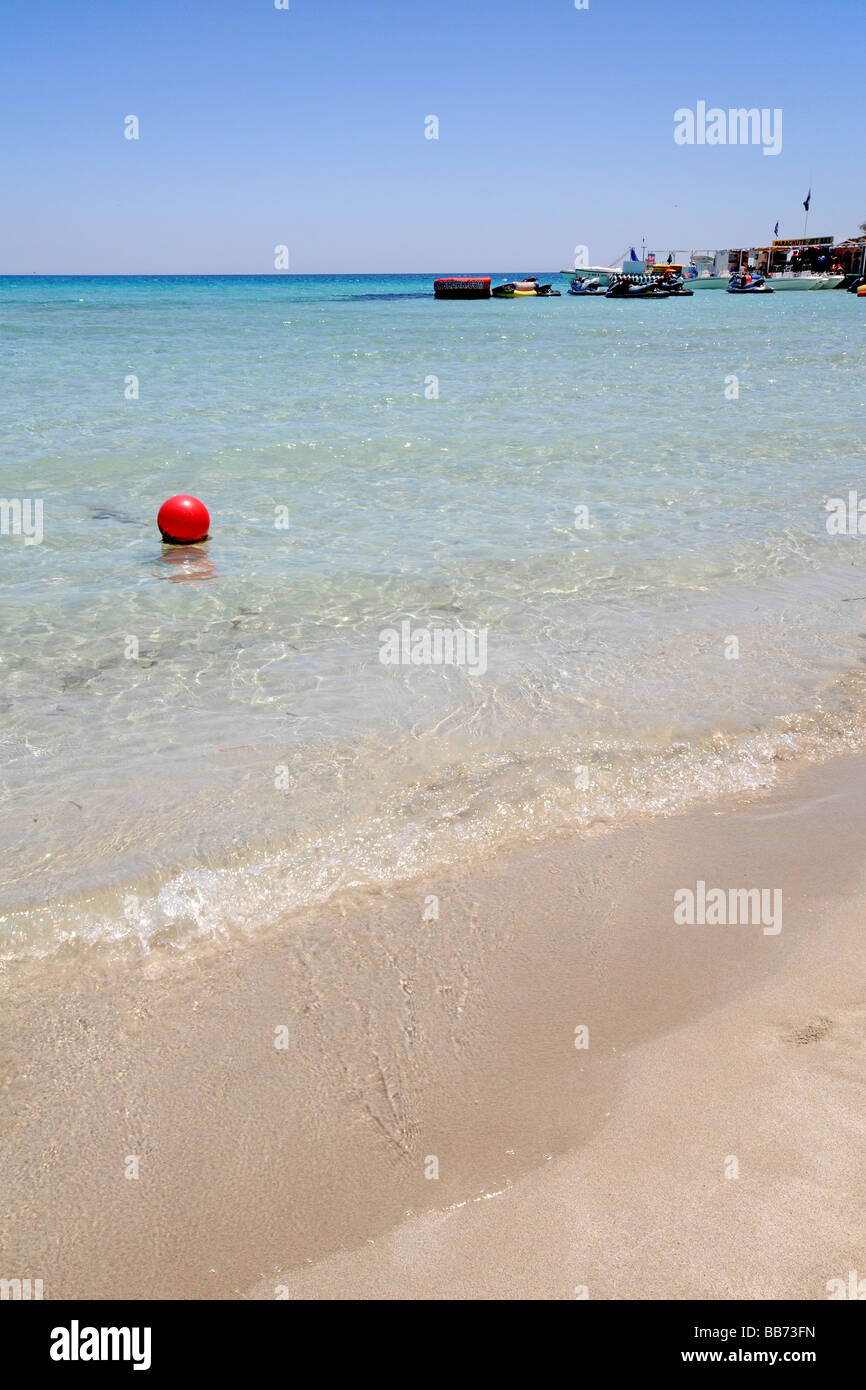 Spiaggia Nisi al sole Foto Stock