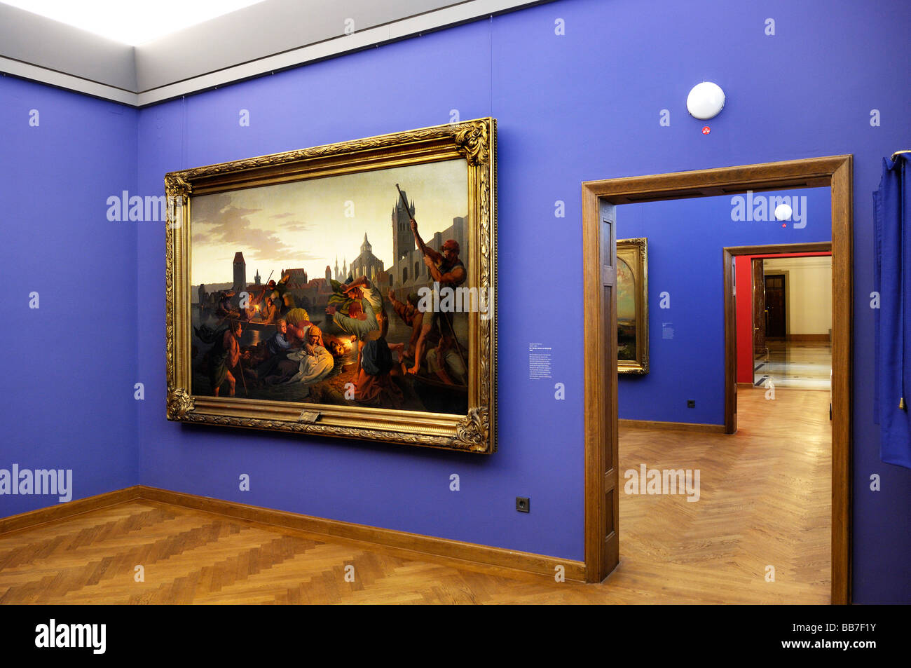 Schack-Galerie, la morte di Giovanni di Nepomuk da Joseph von Fuehrich, Monaco di Baviera, Germania, Europa Foto Stock