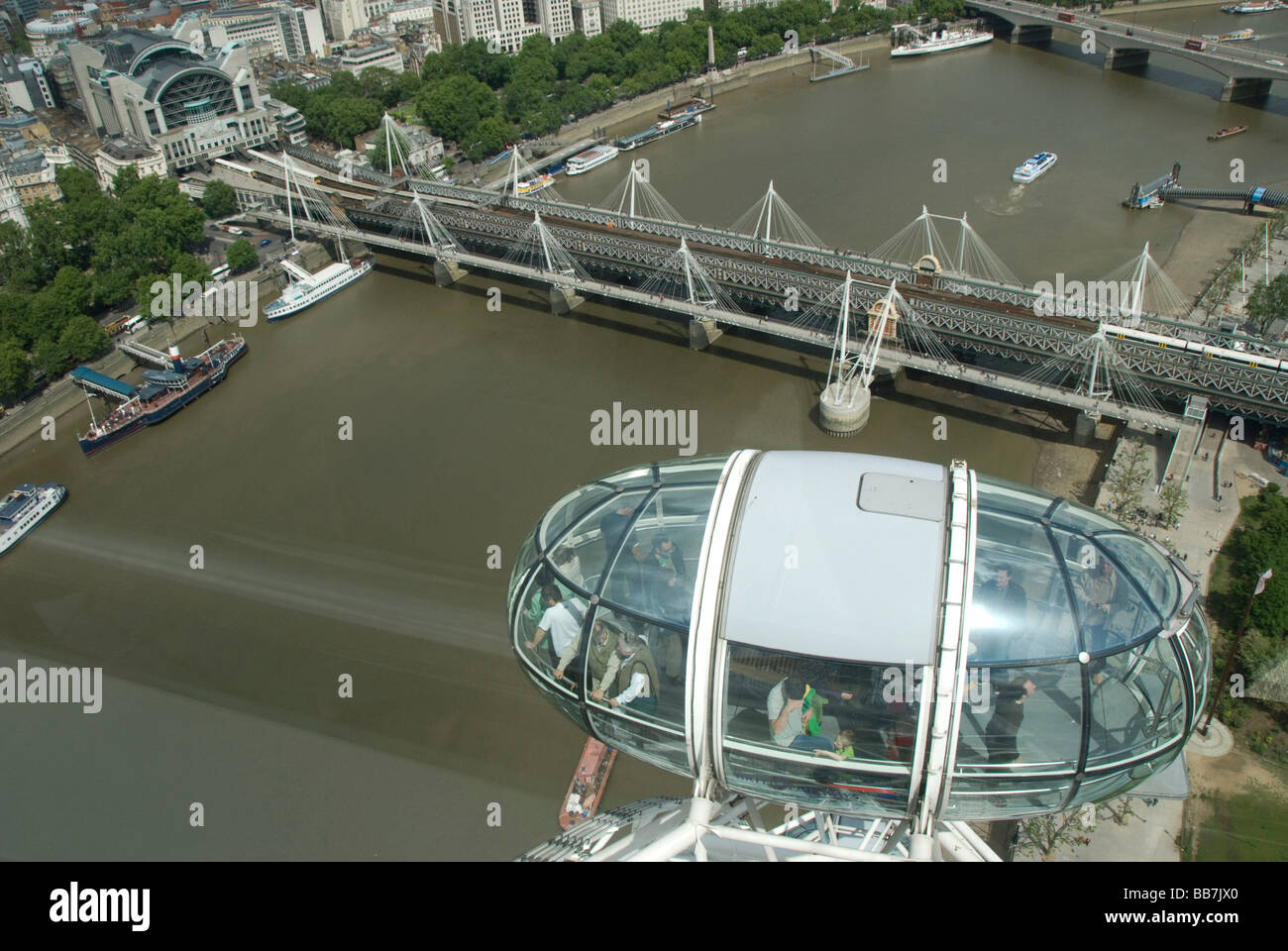 Vista di Londra dall'occhio grande, Regno Unito Foto Stock
