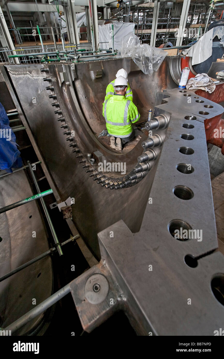 Staythorpe turbina a gas a ciclo combinato power station in costruzione Foto Stock