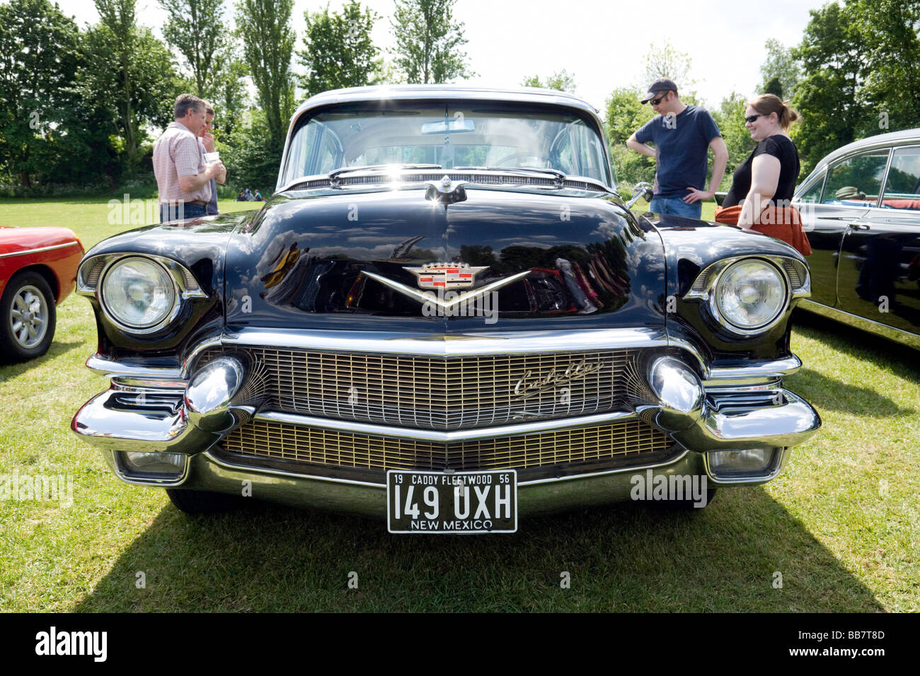 Cadillac Fleetwood 'Sixty Special' dalla parte anteriore, Wallingford classico auto da rally, Oxfordshire, Regno Unito Foto Stock