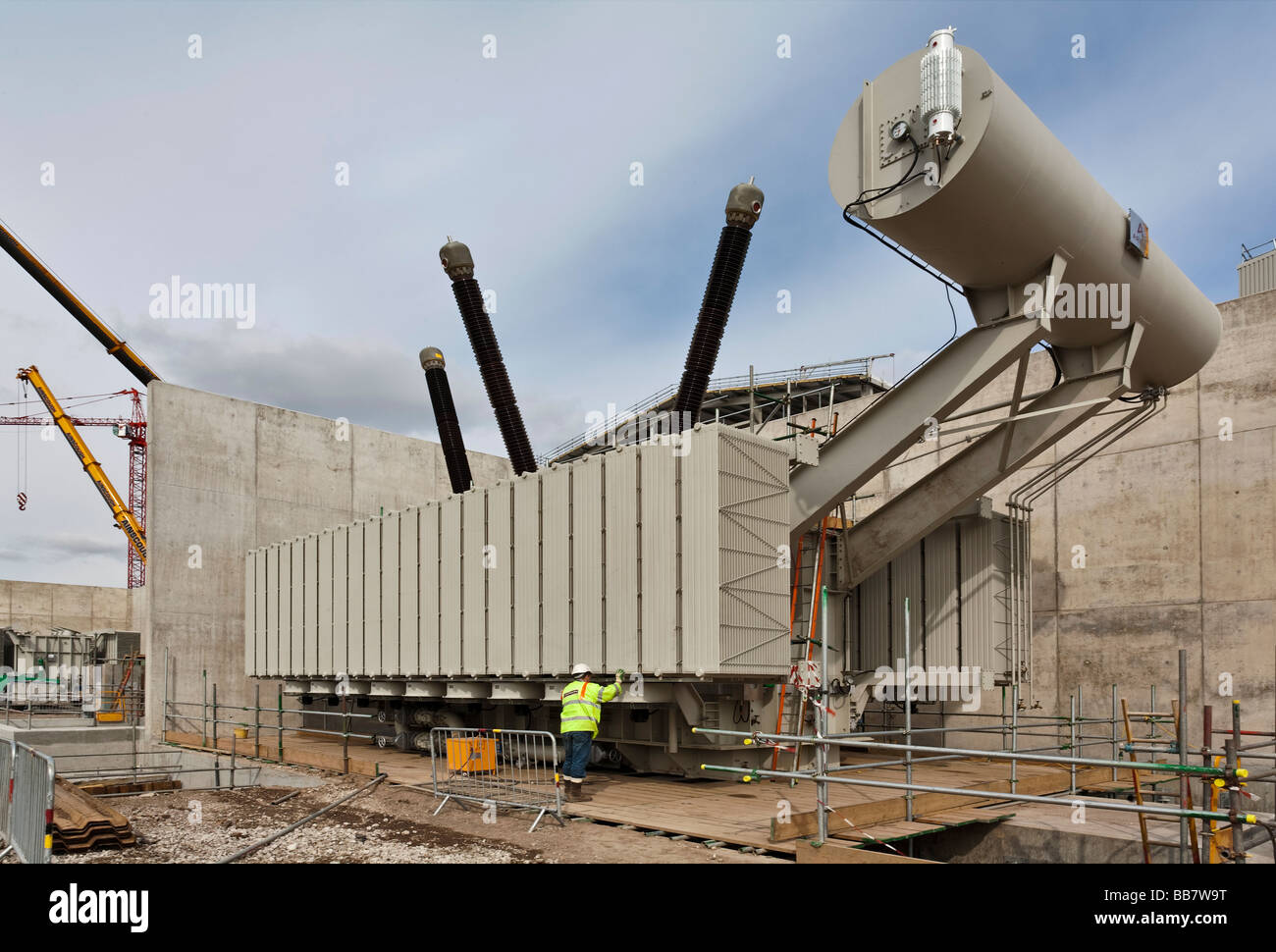 Staythorpe turbina a gas a ciclo combinato power station in costruzione Foto Stock