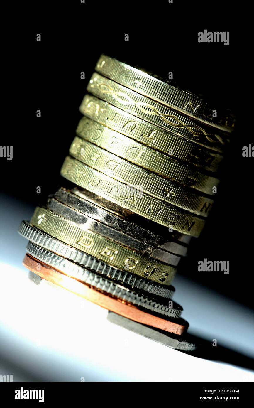Mucchio di soldi Foto Stock