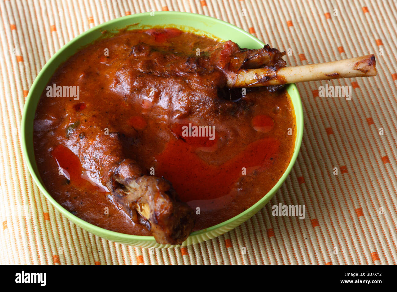 Carni di montone Curry è un Punjabi piatto a base di carne di agnello e spezie Foto Stock