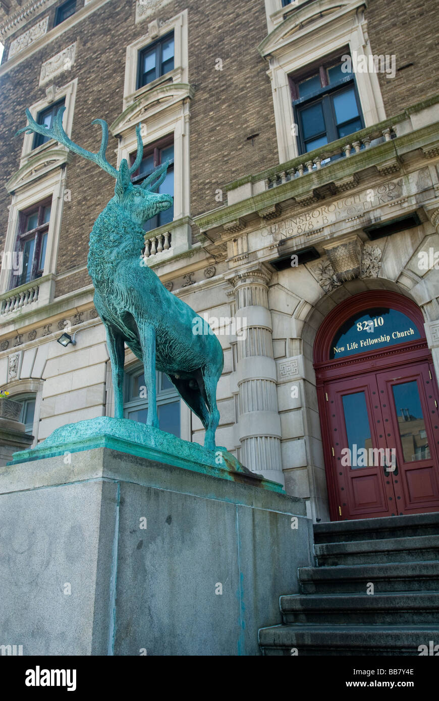 La Queensborough Lodge numero 878 della Benevola ordine protettivo di ELKS in New York Borough of Queens Foto Stock