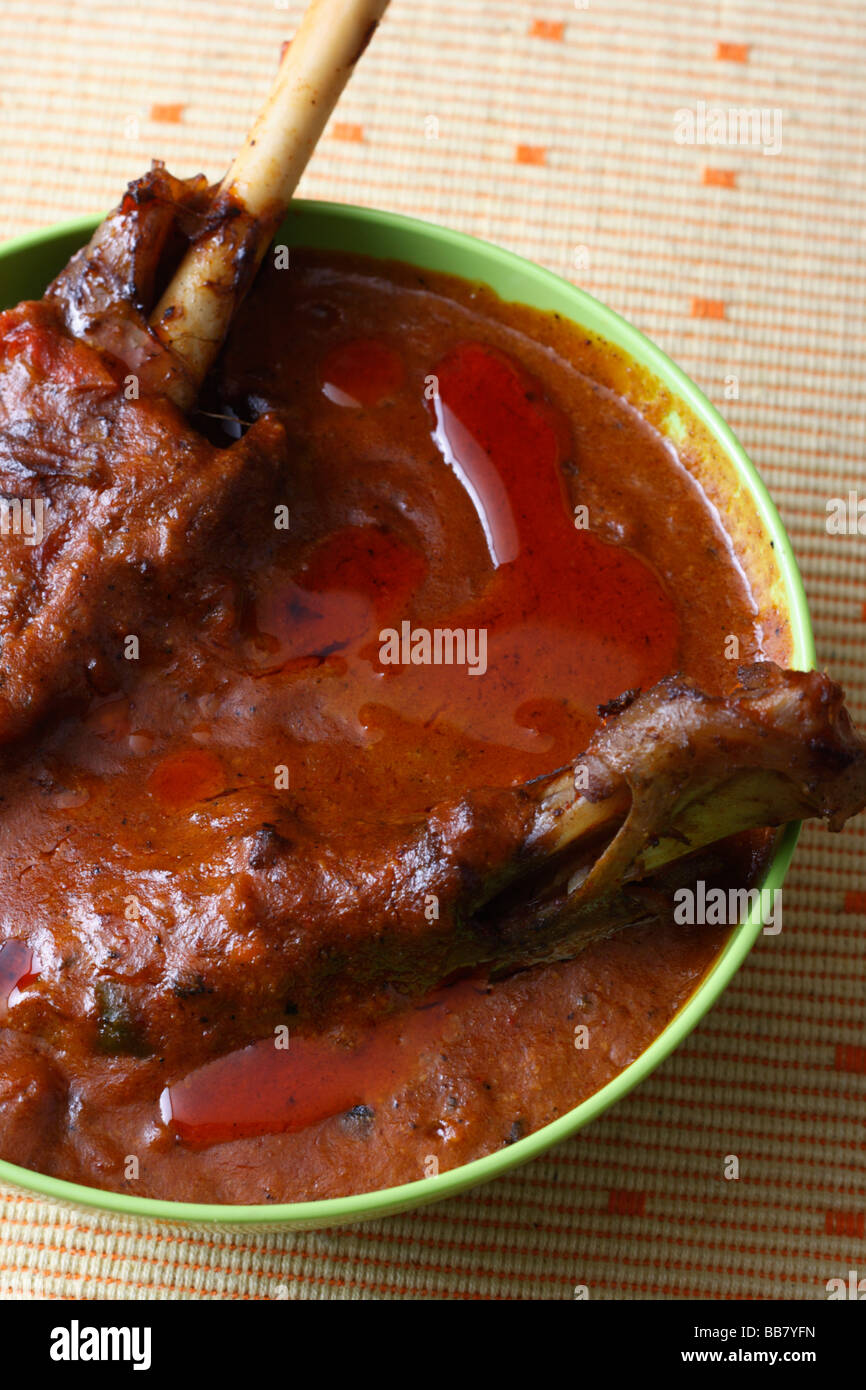 Carni di montone Curry è un Punjabi piatto a base di carne di agnello e spezie Foto Stock