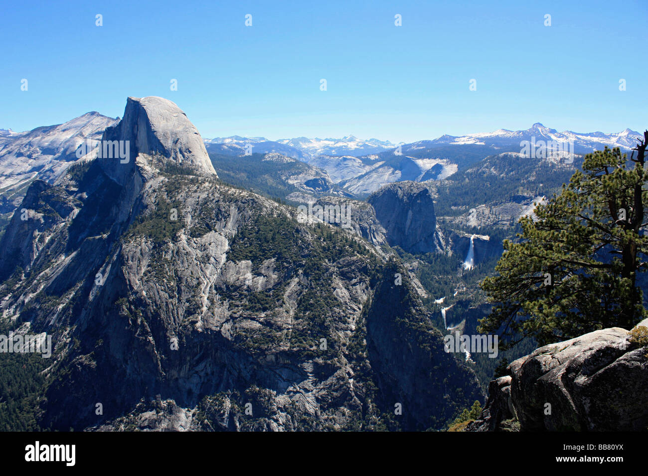 Il paesaggio del Parco Nazionale Yosemite, ca. Foto Stock