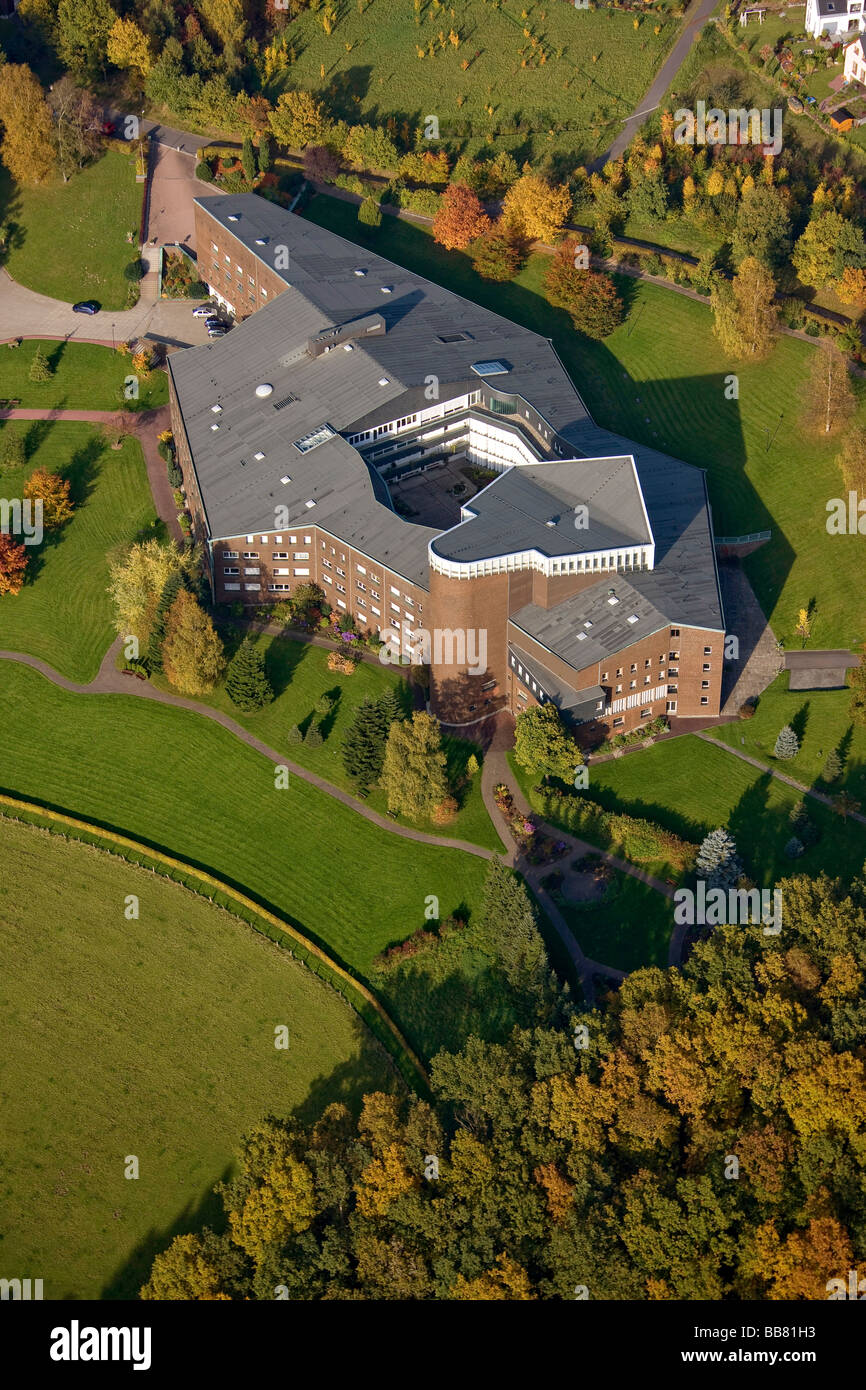 Foto aerea, convento francescano di nun ordine del culto eterno in Olpe, Sauerland, Renania settentrionale-Vestfalia, Germania, e Foto Stock