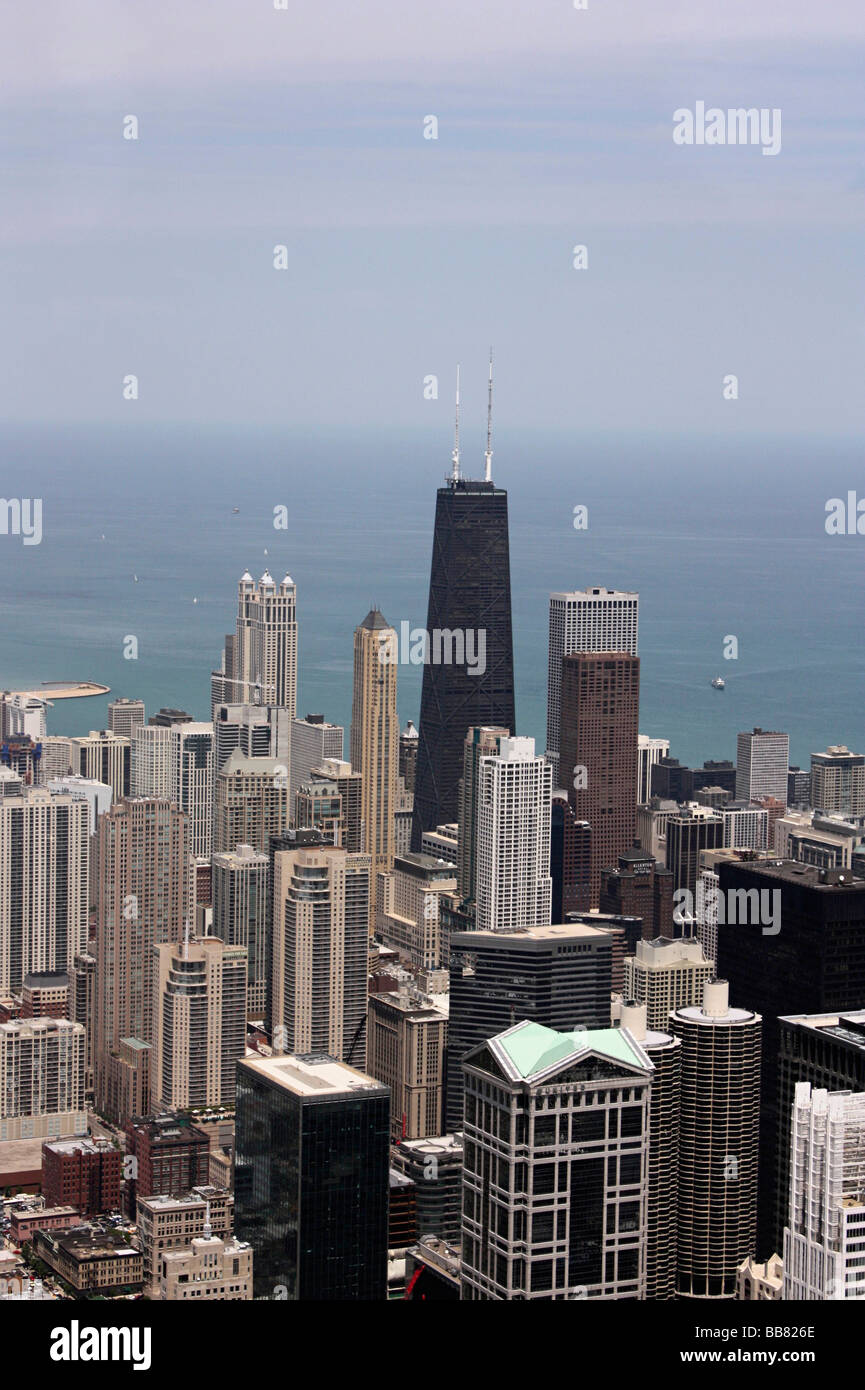 Sullo skyline di Chicago, Siers torri, Chicago, IL Foto Stock