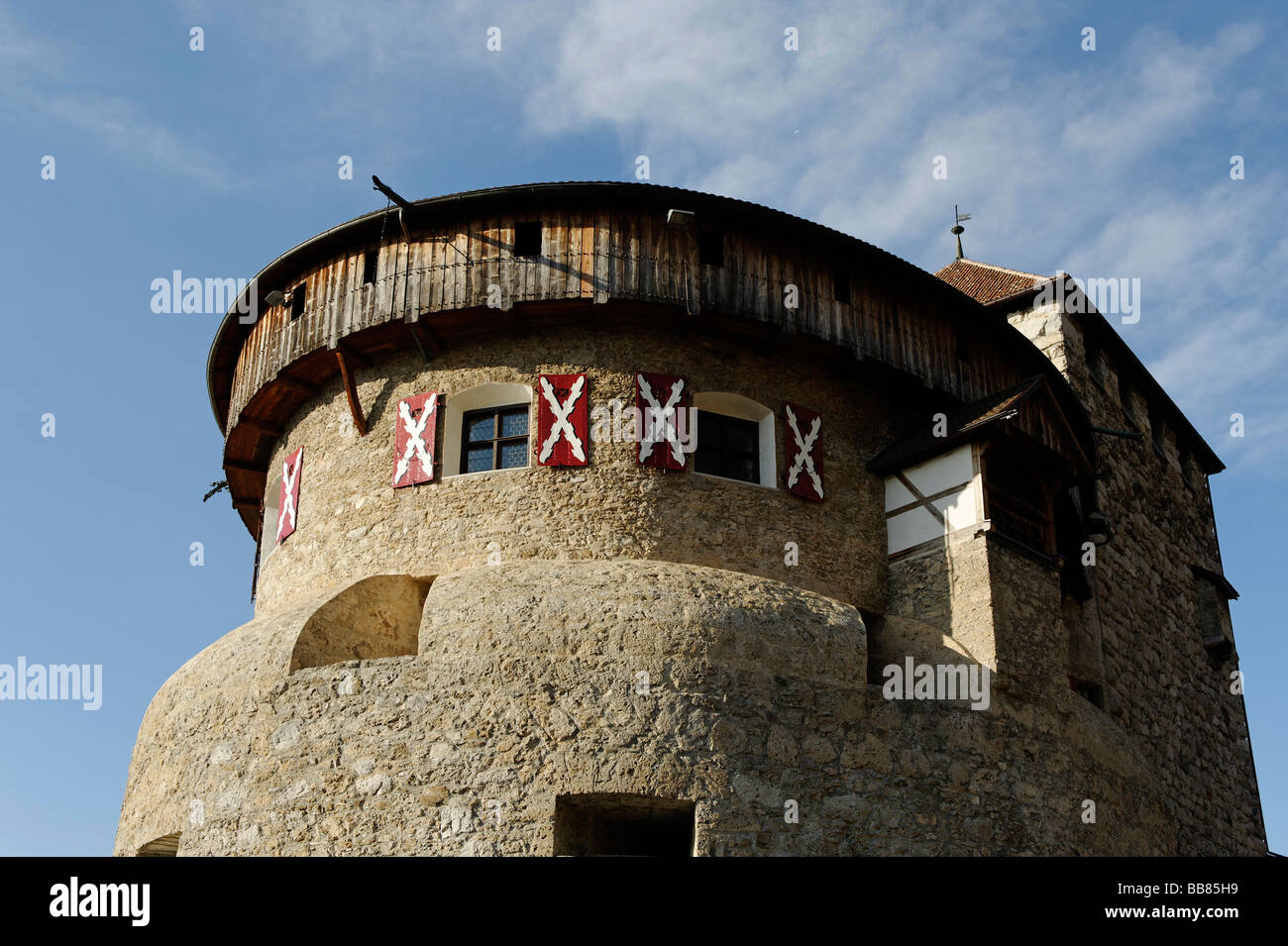 Il castello di Vaduz, Vaduz, Principato del Liechtenstein, Europa Foto Stock