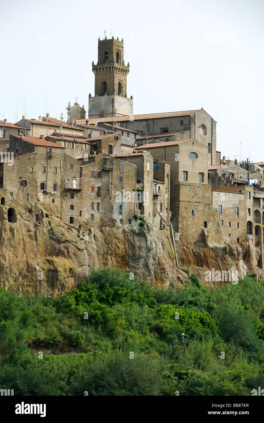 Città etrusca di Pitigliano in Provenza di Grosetto, Toscana Italia Foto Stock