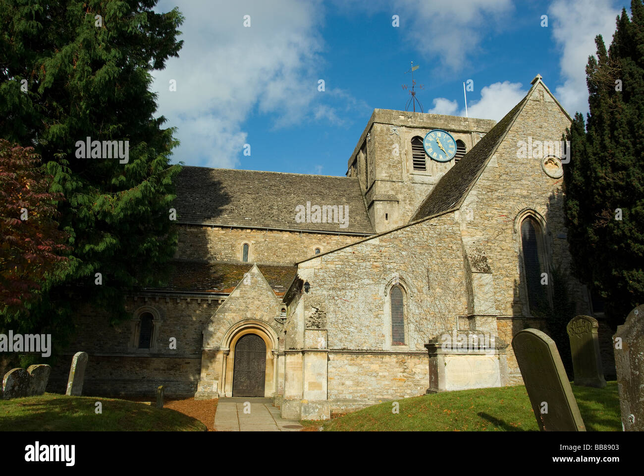 Chiesa di tutti i santi, Farringdon, Oxfordshire, Regno Unito Foto Stock