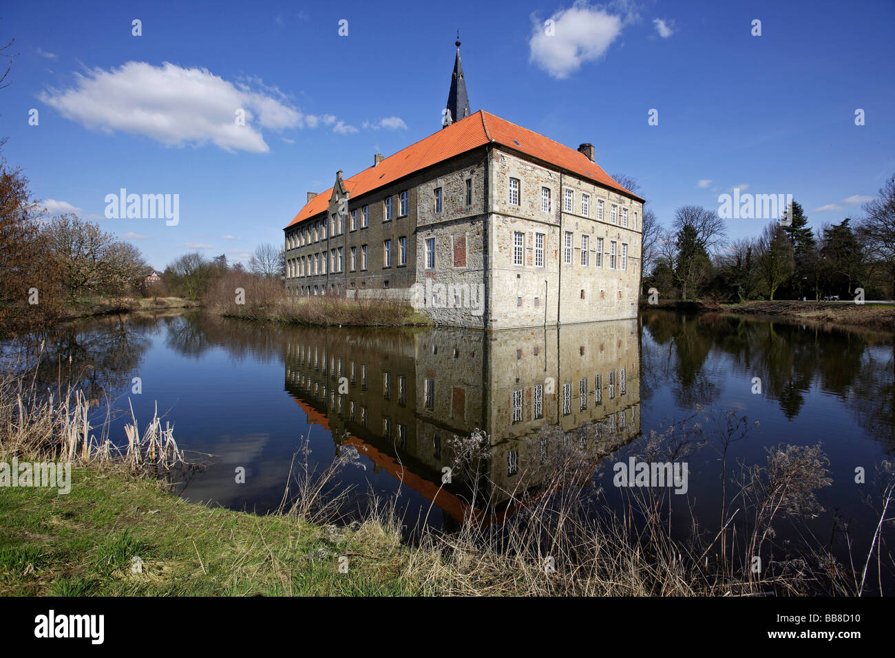 Il castello di Luedinghausen, Muensterland, Renania settentrionale-Vestfalia, Germania Foto Stock