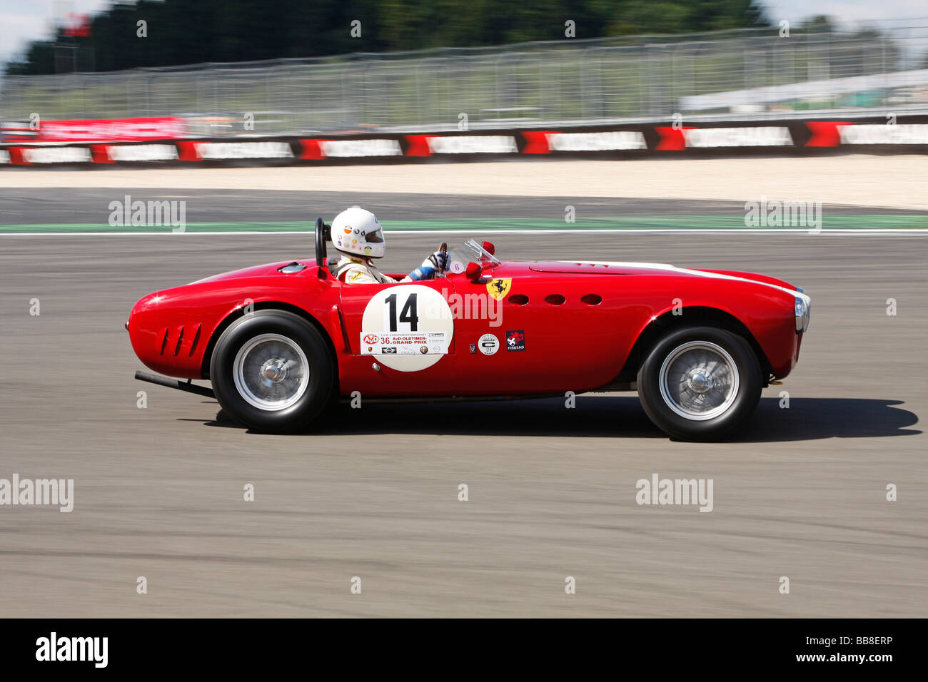 Ferrari 340, anno di fabbricazione 1959, Oldtimer Grand Prix Nuerburgring 2008 motor sport race track in Nuerburg, Rhineland-Pala Foto Stock