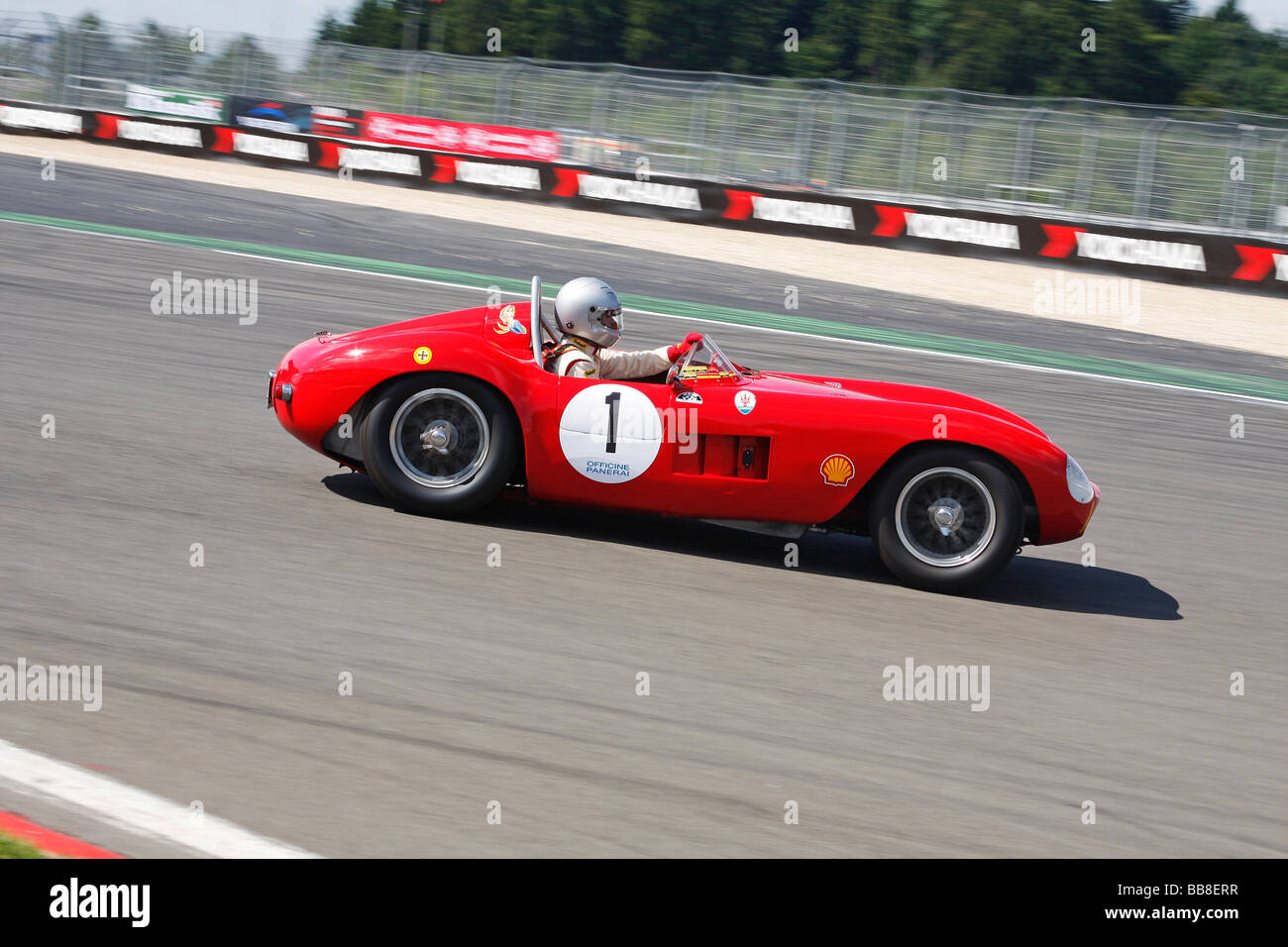 Maserati 300 S, anno di fabbricazione 1955, Oldtimer Grand Prix Nuerburgring 2008 motor sport race track in Nuerburg, Renania-P Foto Stock