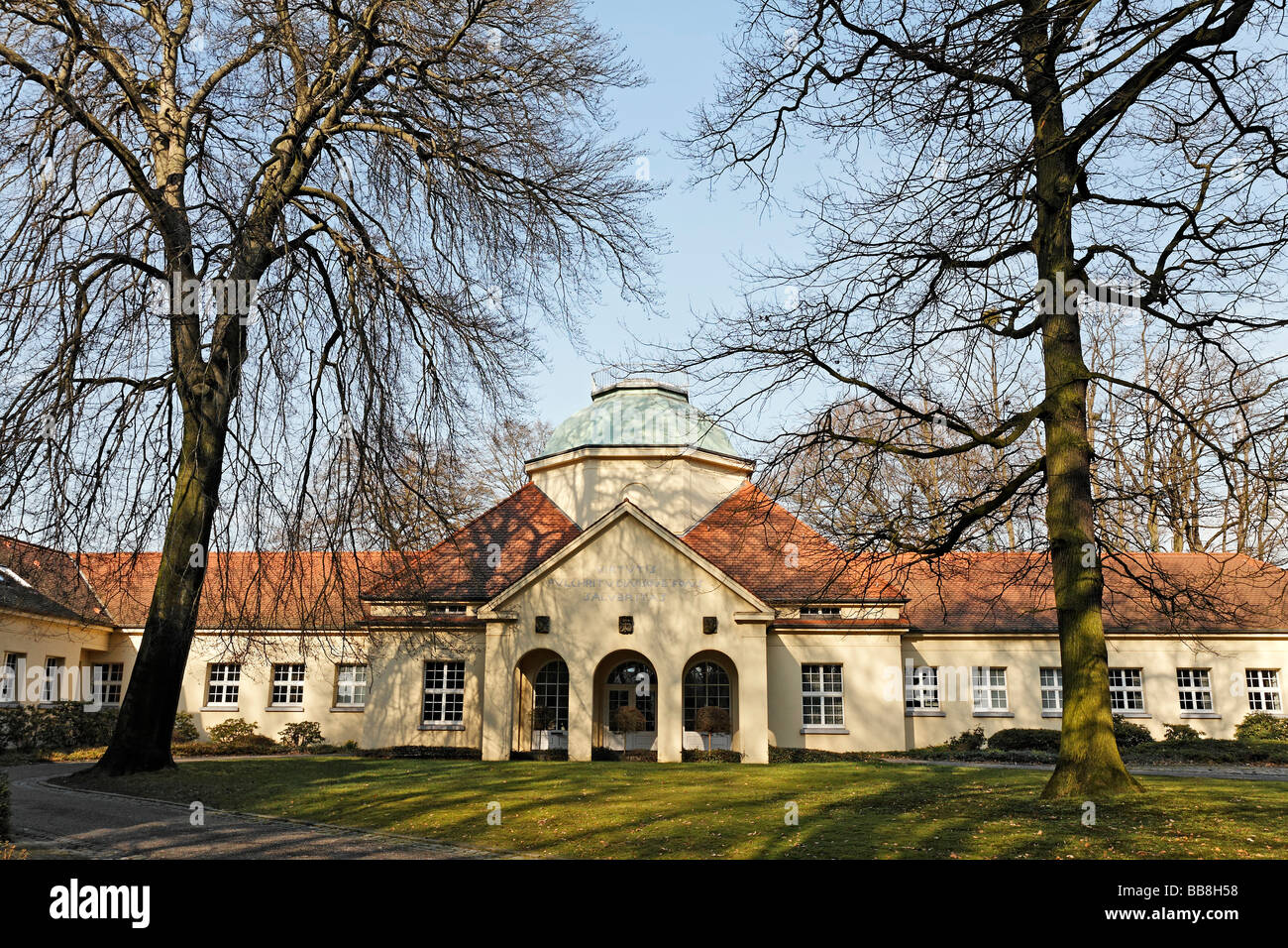 Storico bagno di salamoia Raffelberg, spa hotel, Muehlheim, an der Ruhr-Speldorf, Renania settentrionale-Vestfalia, Germania, Europa Foto Stock