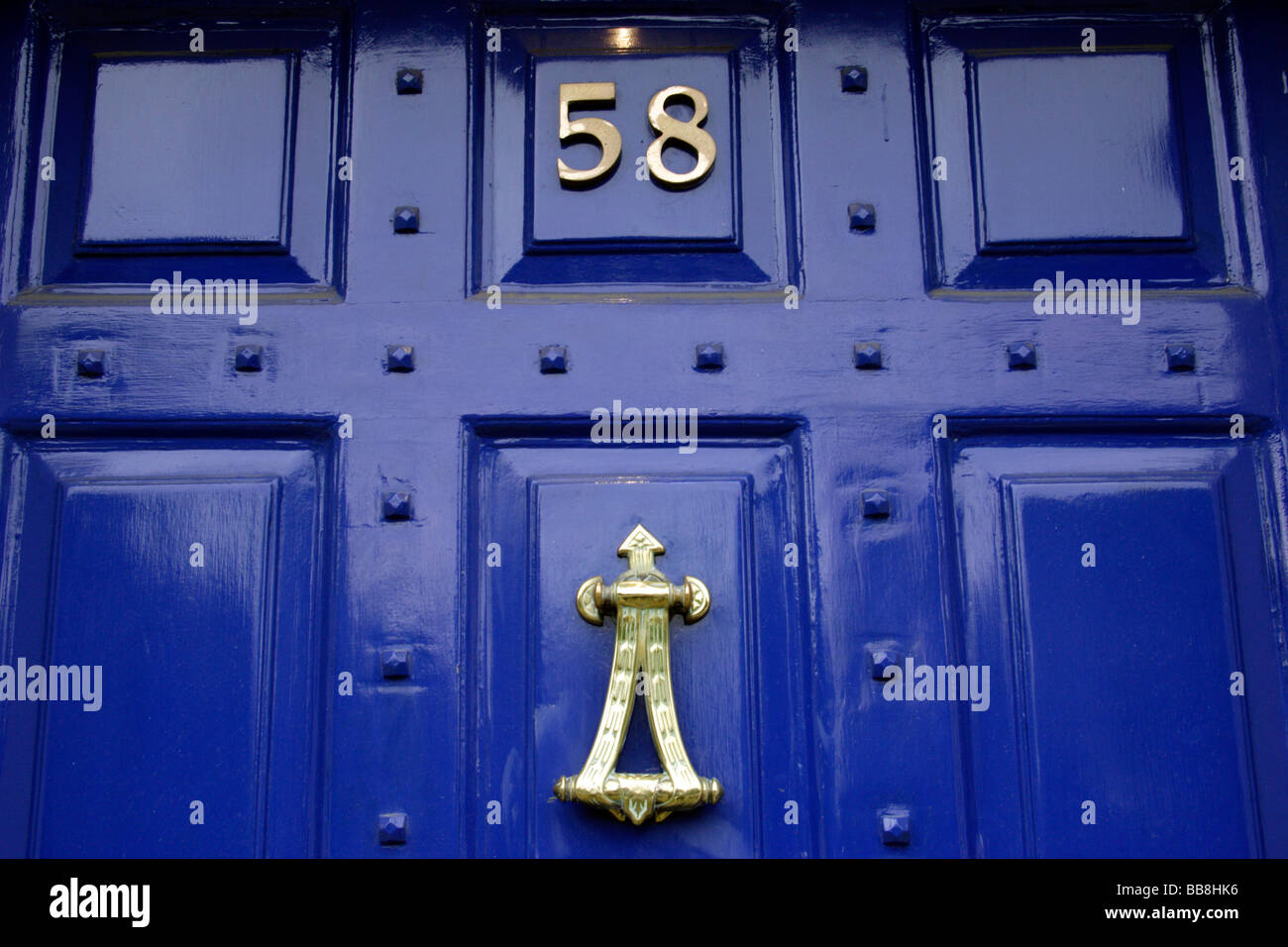 Merrion Square porta, Dublino, Irlanda Foto Stock