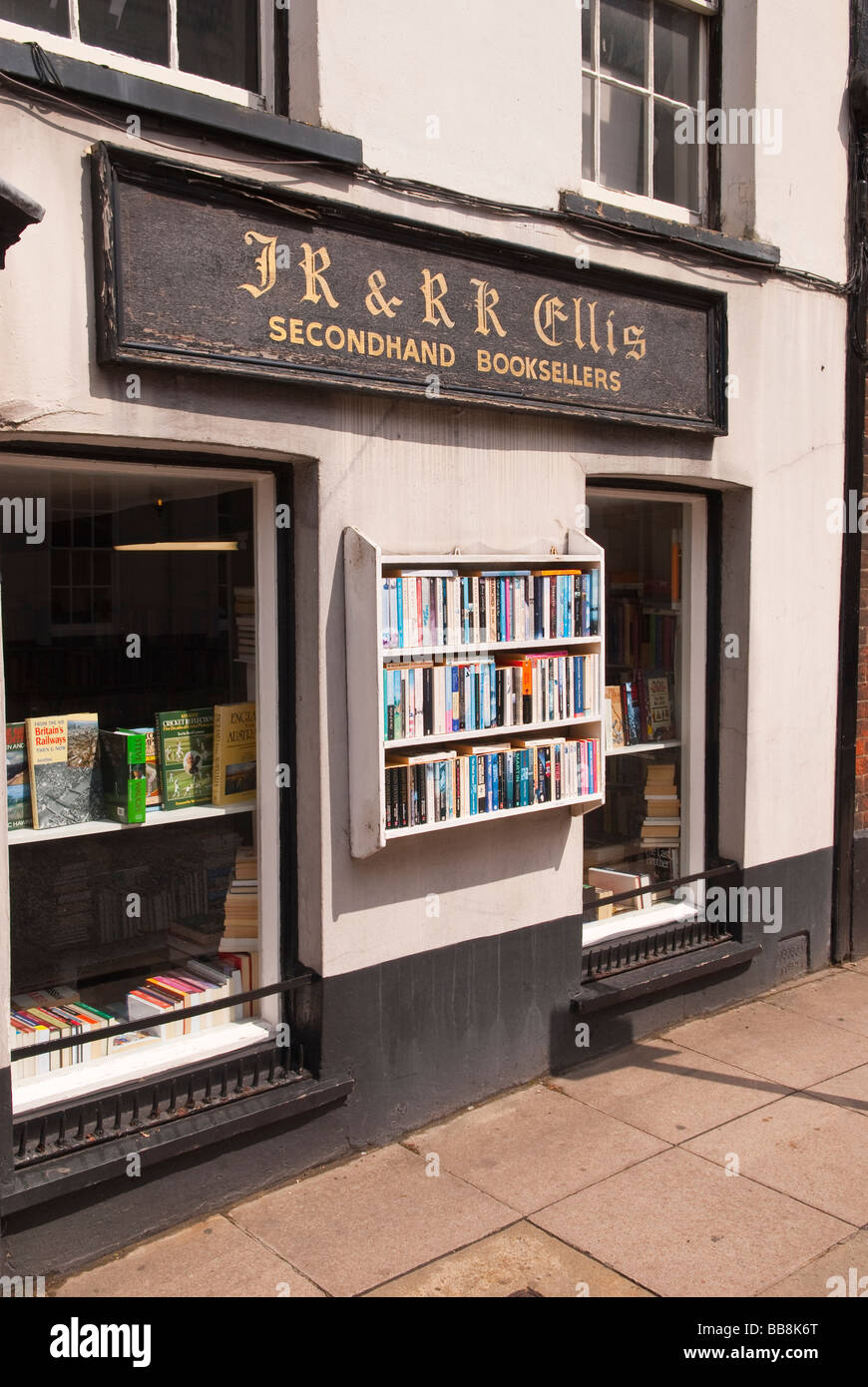 JR & KK Ellis di seconda mano librai bookshop in Norwich, Norfolk, Regno Unito Foto Stock