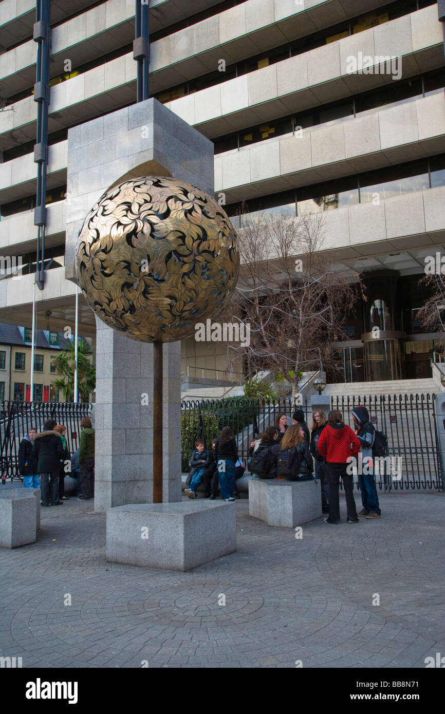 La Banca Centrale e Autorità per i Servizi Finanziari di Irlanda, CBFSAI, Dame Street, Dublin, Irlanda Foto Stock