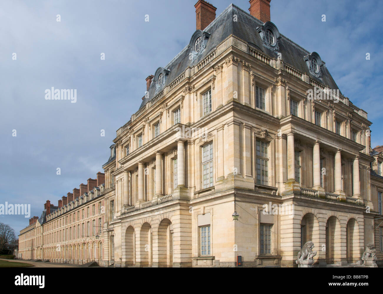 Chateau de Fontainebleau Seine et Marne Francia Foto Stock