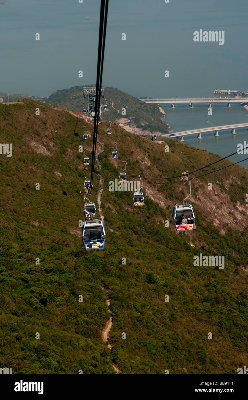 Asia cina hong kong Lantau Ngong Ping 360 2008 Foto Stock